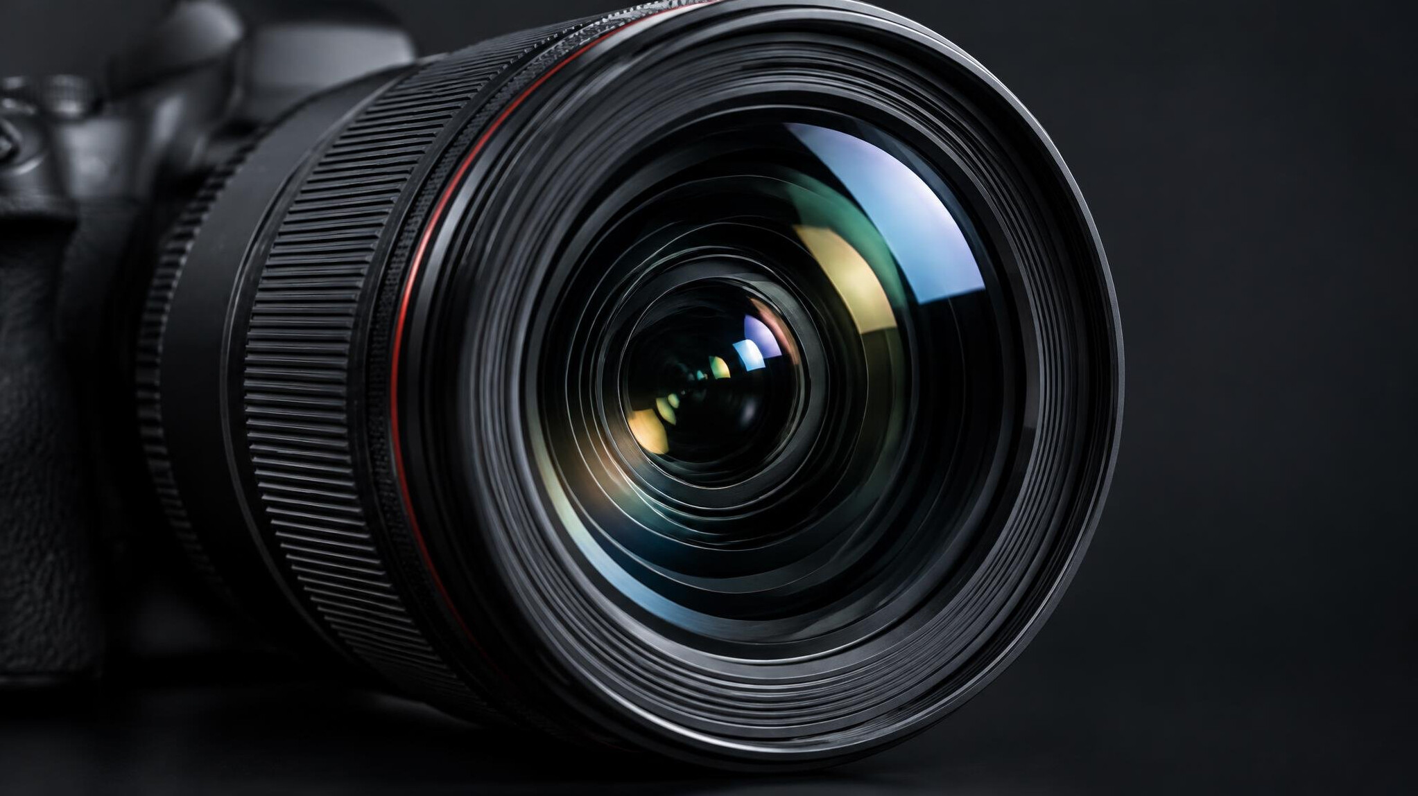 Close-up of a camera lens